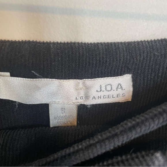 Black Corduroy Tie Wrap Mini Skirt Size Small - Picture 6 of 6